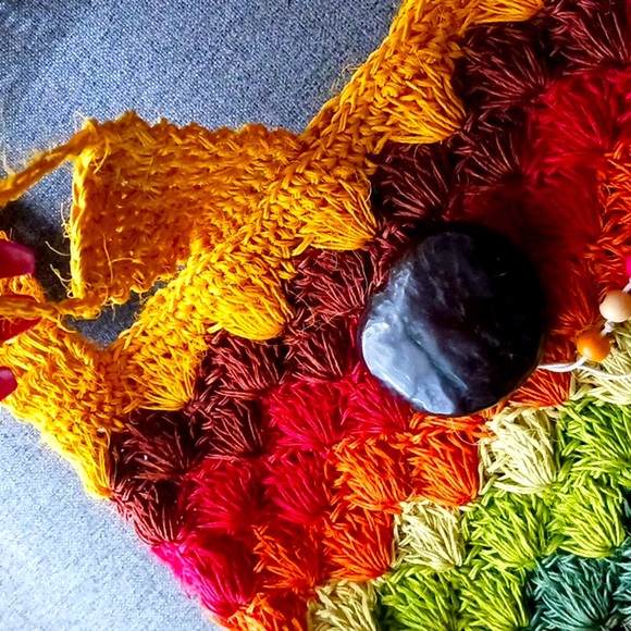 Multicolor Handcrafted Women's Bag, like new, gently used. - Picture 4 of 5